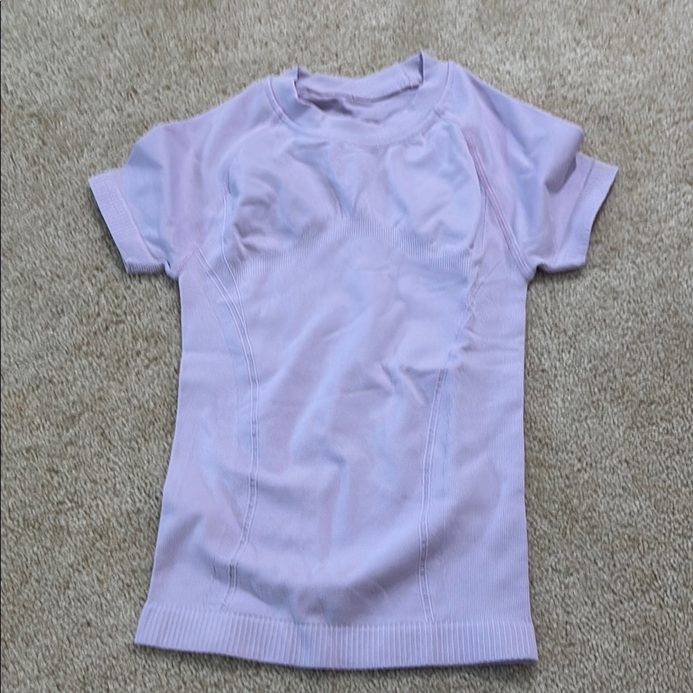 Athletic workout purple t-shirt
